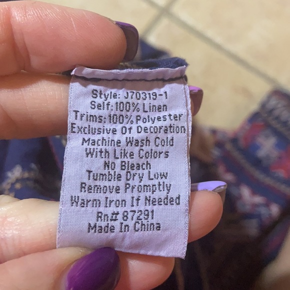 Rare Beautiful Johnny Was FREDERIQUE SIDE SLIT MAXI SKIRT - Picture 13 of 13